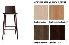 LA 7 Barhocker Holzfarben