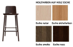 LA 7 Barhocker Holzfarben